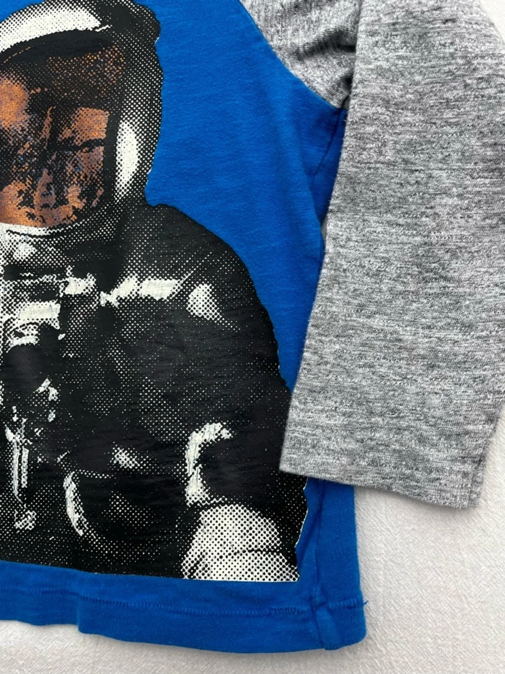 Baby Gap Space Astronaut Shirt Toddler 5T Raglan Graphic Long Sleeve Tee Blue